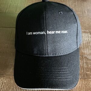 I AM WOMAN , HEAR ME ROAR BASEBALL CAP NEW